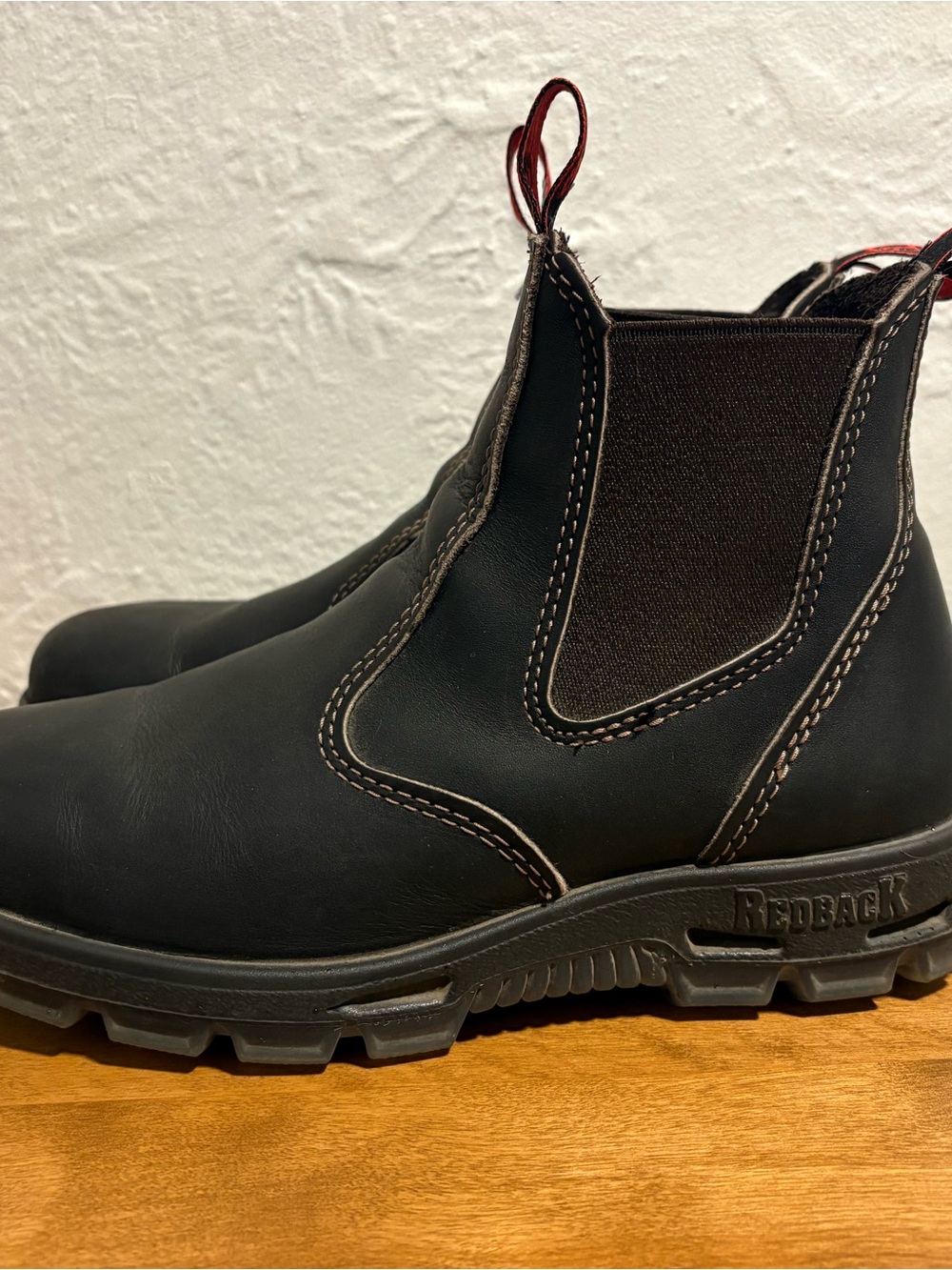 Redback Brown Black Chelsea Work Boots